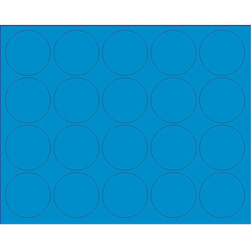 MasterVision 3/4" Blue Magnetic Dry-Erase Circles - 20pcs
