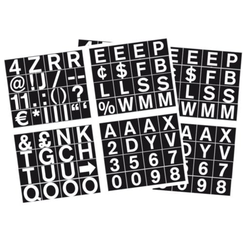 MasterVision 3/4" Magnetic Interchangeable Characters