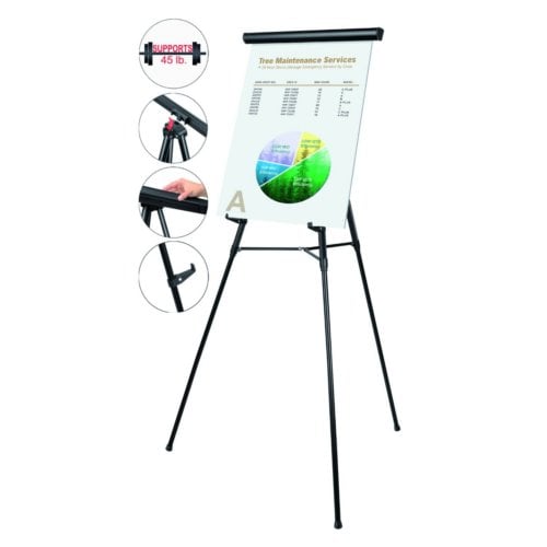 MasterVision 3-Leg Heavy-Duty Telescoping Display Easel (Adjustable Height 37.5" -69")