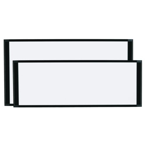 MasterVision Cubicle Magnetic Gold Ultra Whiteboard with Black Aluminum Frame