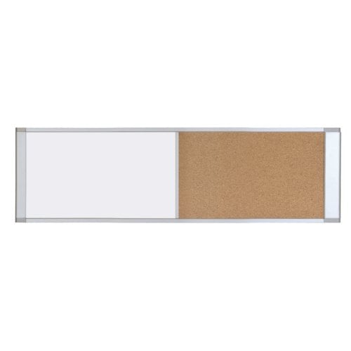 MasterVision Cubicle Magnetic Gold Ultra Whiteboard/Cork Bulletin Board