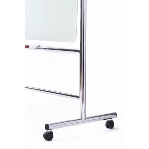 MasterVision 36" x 48" Two-Sided Magnetic Glass Revolving Mobile Easel