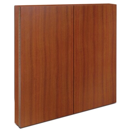 MasterVision 4-in-1 Cherry 4' x 4' Conference Room Cabinet (2-Door)