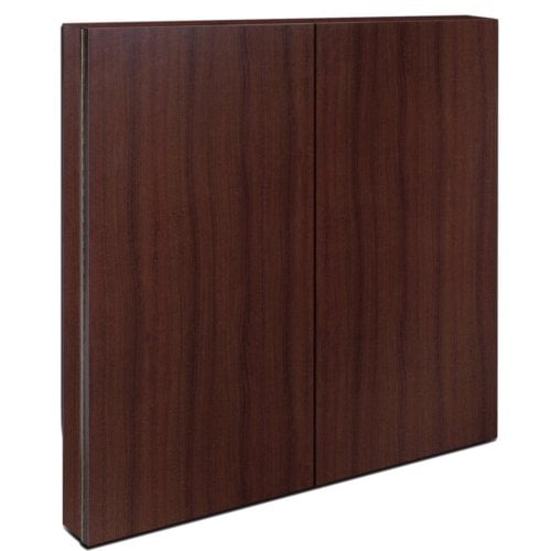 MasterVision 4-in-1 Mahogany 4' x 4' Conference Room Cabinet (2-Door)