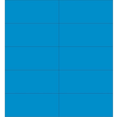 MasterVision 7/8" x 2" Blue Magnetic Dry-Erase Strips - 25pcs