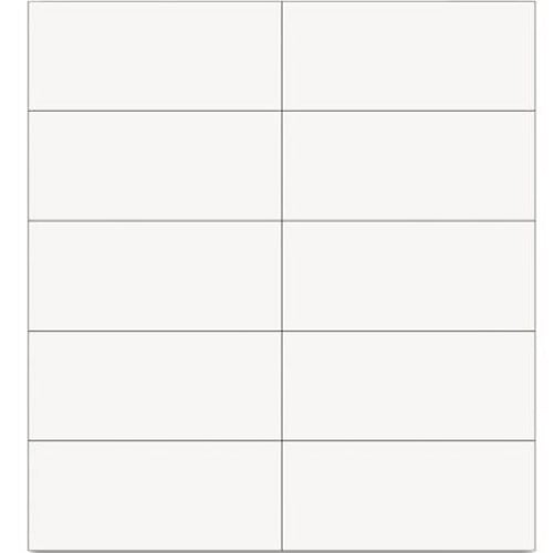 MasterVision 7/8" x 2" White Magnetic  Dry-Erase Strips - 20pcs