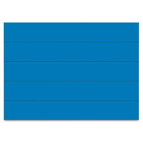 MasterVision 7/8" x 6" Blue Magnetic Dry-Erase Strips - 25pcs
