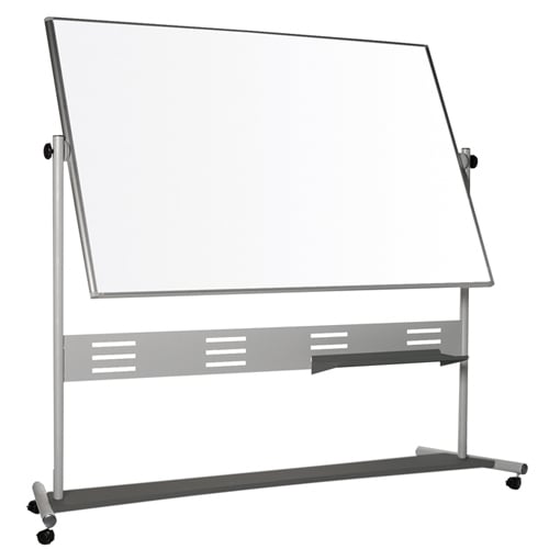 MasterVision 72" x 48" Heavy-Duty Magnetic Steel Reversible Mobile Easel