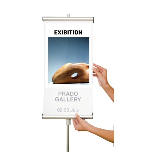 MasterVision Adjustable Clip Double-Sided Sign Stand