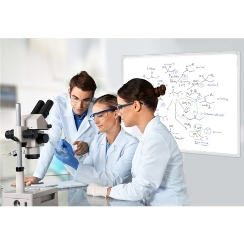 MasterVision Anti-Microbial Magnetic Steel Whiteboards with White Aluminum Frame