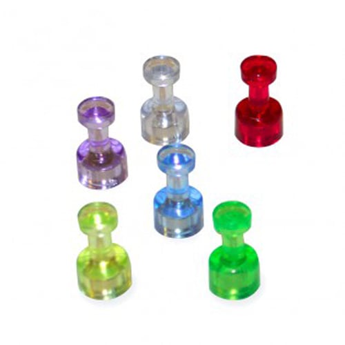 MasterVision  Assorted Magnetic Push Pins - 6pk