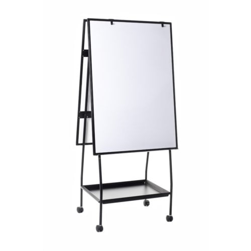 MasterVision Creation Station Mobile Easel (41.7" x 29.5" Two-Sided Dry-Erase Magnetic Steel)