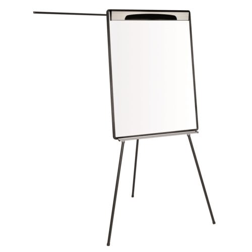 MasterVision Design Tripod Presentation Easel with Extension Arms (Magnetic Steel Gold Ultra Dry Erase)