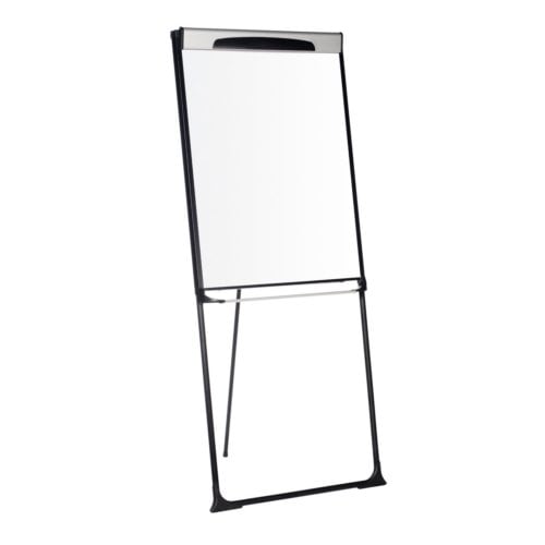MasterVision EA142066720 Footbar Presentation Easel (Magnetic Steel Gold Ultra Dry Erase)