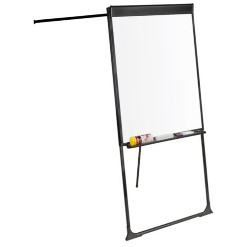 MasterVision EA142066921 Footbar Presentation Easel (Magnetic Steel Gold Ultra Dry Erase)