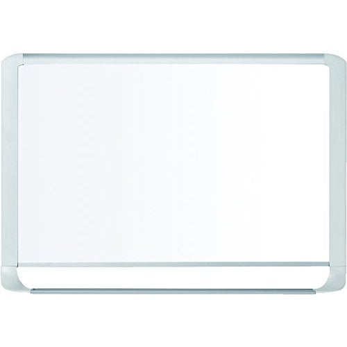 MasterVision Magnetic Gold Ultra 24" x 36" Whiteboard with  Aluminum/White Plastic Frame