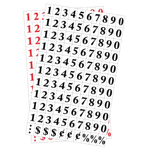 MasterVision Magnetic Numbers - 110 pcs/set