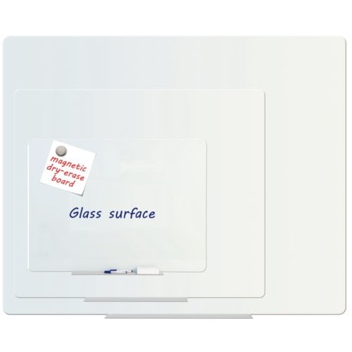 MasterVision Magnetic Tempered Glass Dry Erase Board