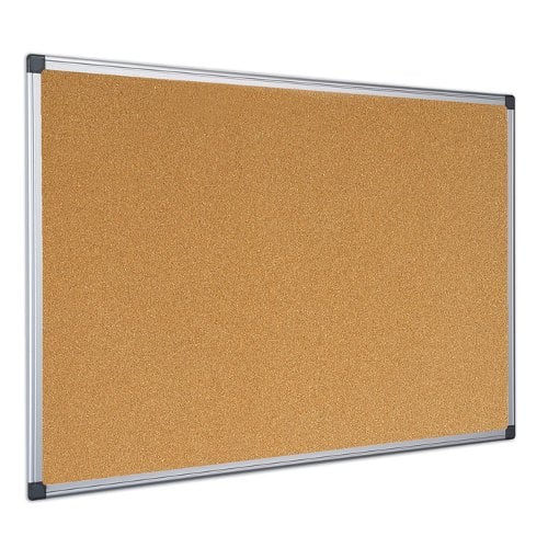 MasterVision  Maya Super Value 48" x 48" Cork Bulletin Board with Aluminum Frame