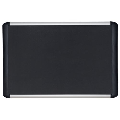 MasterVision MVI Soft-Touch 24" x 36" Black Fabric Bulletin Board
