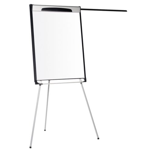 MasterVision Premium Tripod Presentation Easel with Extension Arms (Magnetic Steel Gold Ultra Dry Erase)