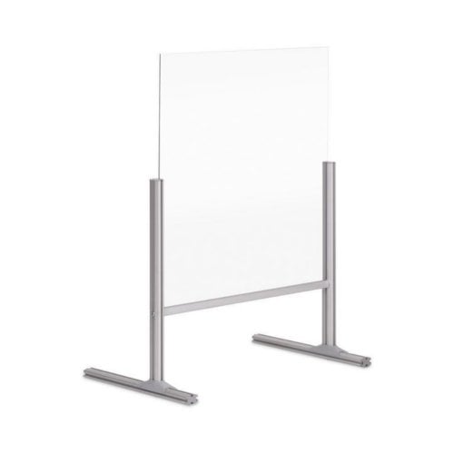 Mastervision Protector Series 39" x 33" Transparent Glass Countertop Board/Barrier