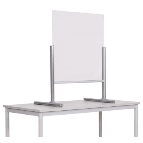 Mastervision Protector Series 39" x 33" Transparent Glass Countertop Board/Barrier