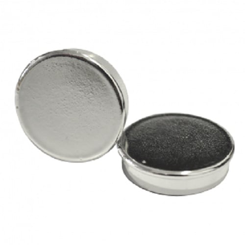 MasterVision Super Strong Round Magnets (Silver) - 10pk