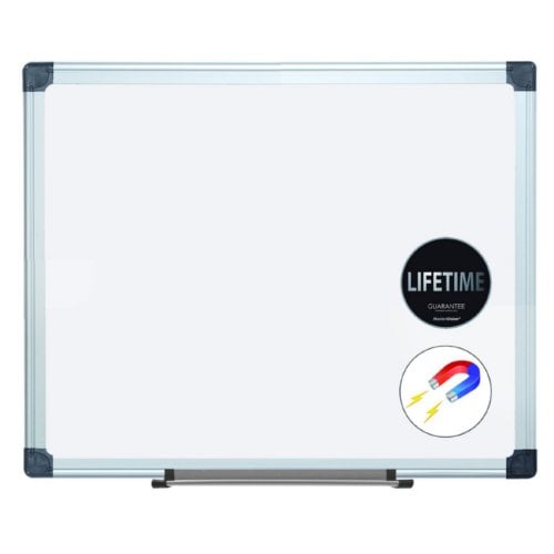 MasterVision Super Value Maya Magnetic Porcelain Whiteboard