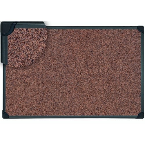 MasterVision 24" x 36" Tech Cork Bulletin Board with Black Plastic Frame