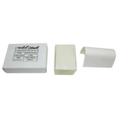 Matte Clear Credit Card Laminating Pouches - 100pk
