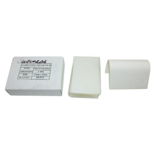 Matte (Front and Back) Business Card Laminating Pouches - 100pk