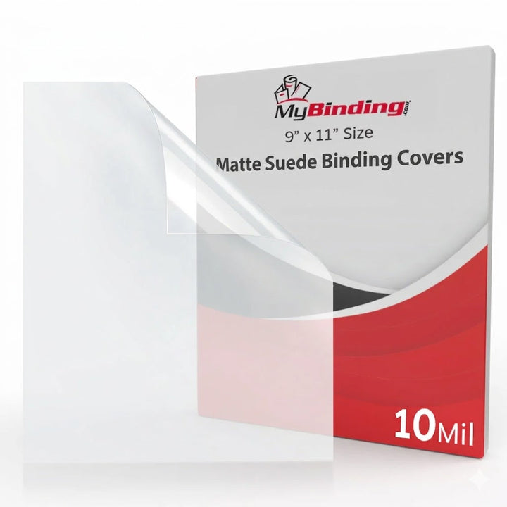 10mil Matte Suede 9" x 11" Binding Covers [No Tissue] - 100pk