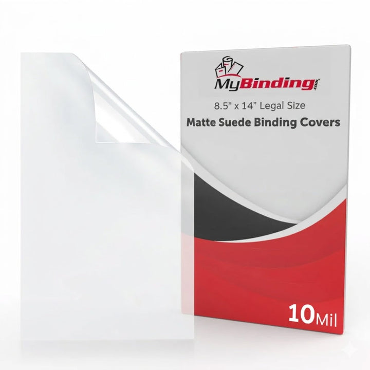 10mil Matte Suede 8.5" x 14" Legal Size Binding Covers [No tissue] - 100pk