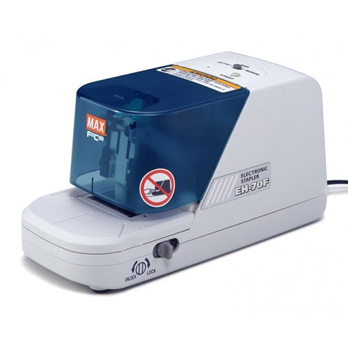 Max Electronic 70 Sheet Flat Clinch Stapler - EH-70F