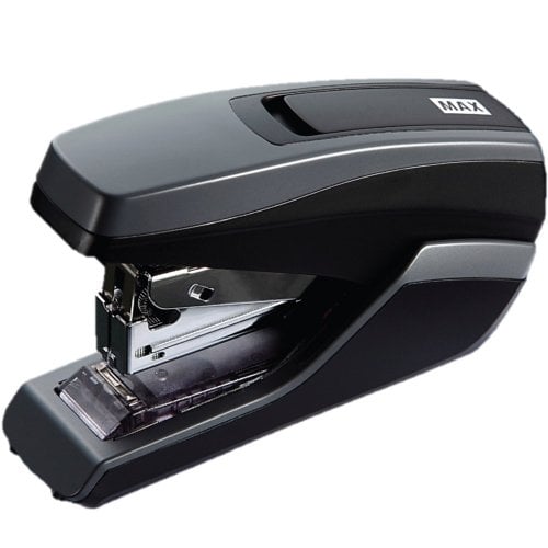 Max HD-55FL Gray Flat Clinch Standard Half Strip Stapler