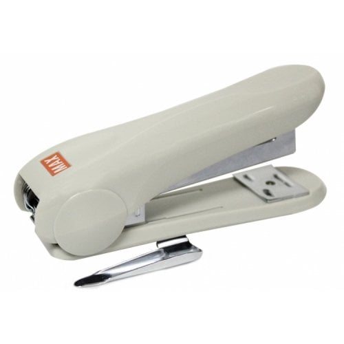 Max HD-88R Gray Desktop Stapler with Remover