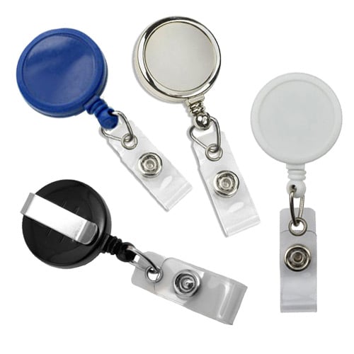 Max Label Round Badge Reel with Slide Clip - 25pk
