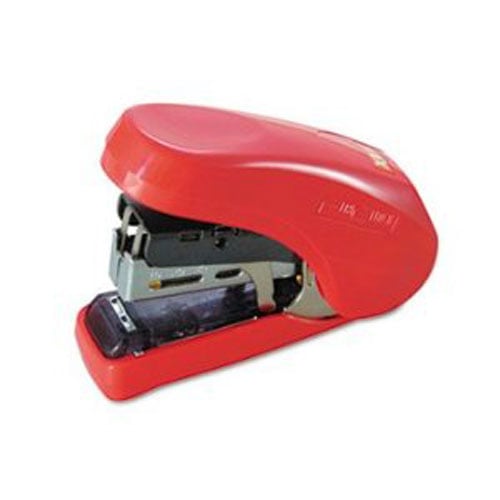 Max Light Effort Red Compact Flat Clinch Stapler - HD-10FL-RD