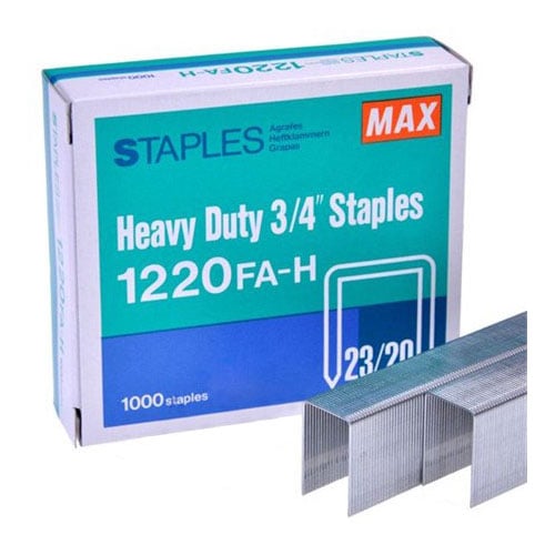 Max Staples For The HD-12N Series and HD-12F - 1000pk
