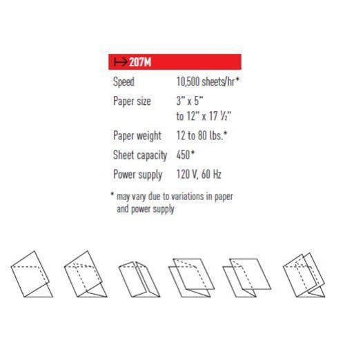MBM 207M Manual Tabletop Paper Folding Machine