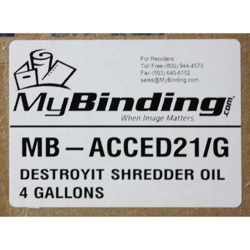 MBM DestroyIt Shredder Oil - 1 Gallon Bottle (4pk)