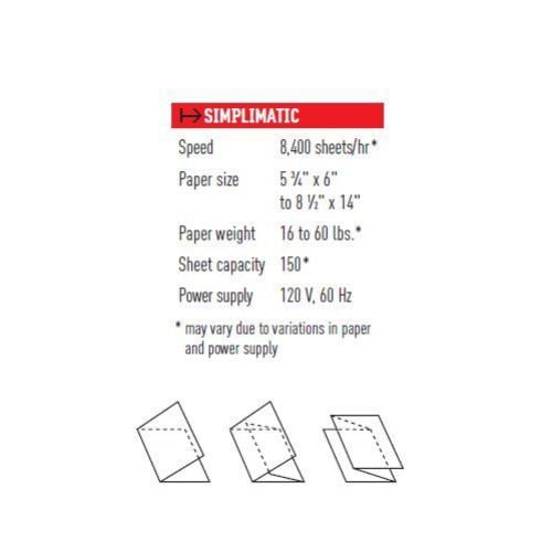 MBM Simplimatic Paper Folding Machine