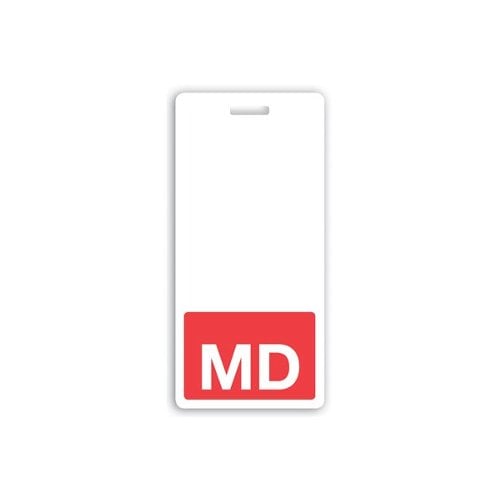 MD Badge Buddies (Red Bar/White Text) - 25pk