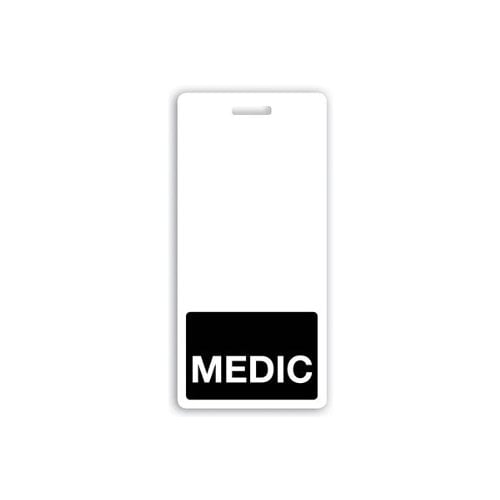 MEDIC Badge Buddies (Black Bar/White Text) - 25pk