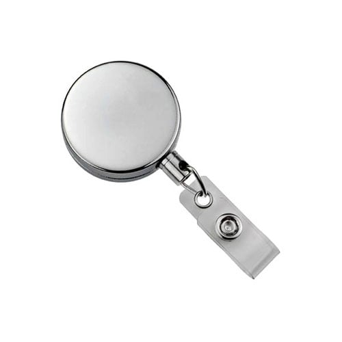 Metal Badge Reel with Nylon Cord - 25pk