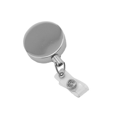 Metal Badge Reel with Wire Cord - 25pk