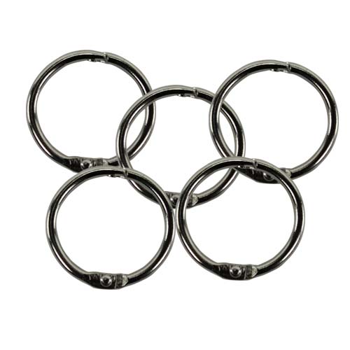 Metal Loose Leaf Rings - 100pk