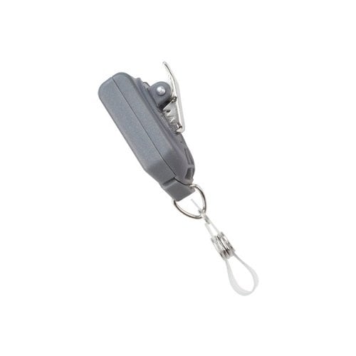 Metallic Gray B-REEL No-Twist Badge Reel With Swivel Clip w/ Teeth - 25pk
