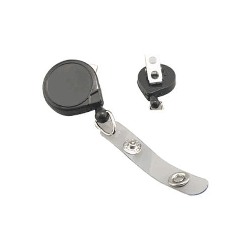 Mini-Bak Badge Reel with Strap and Swivel Clip - 25pk